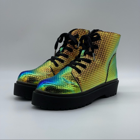 YRU Slayr Reflective Platform Boots. - Picture 4 of 13